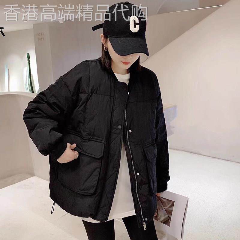 羽绒棉服女秋冬2025新款韩版宽松短款棒球服小个子面包服棉衣外套