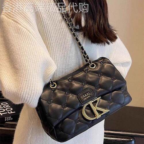 Canson Kоck真皮包包女2025新款时尚链条包通勤大容量单肩斜挎包
