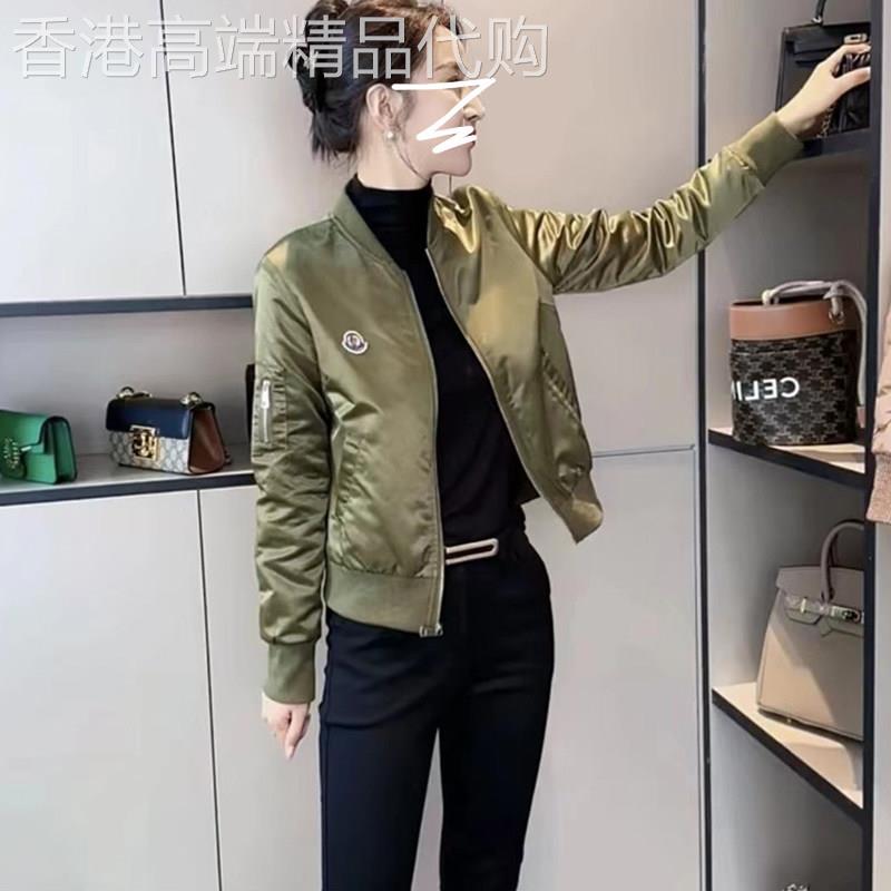 短款棒球服外套女春秋2026欧货立领休闲百搭亮缎面小个子夹克上衣