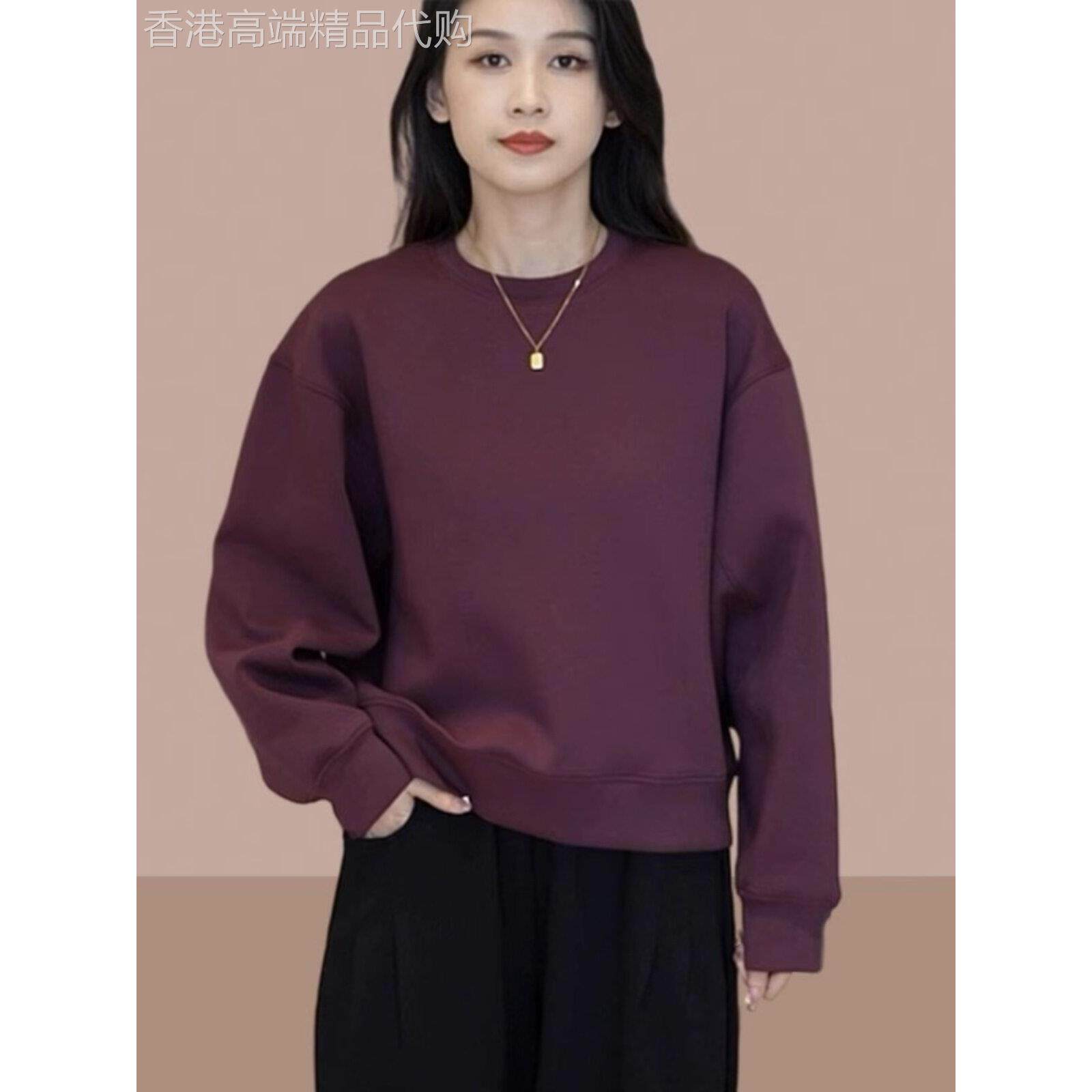 女士卫衣爆款小个子短款上衣2025春秋季新款洋气时尚长袖女装减龄