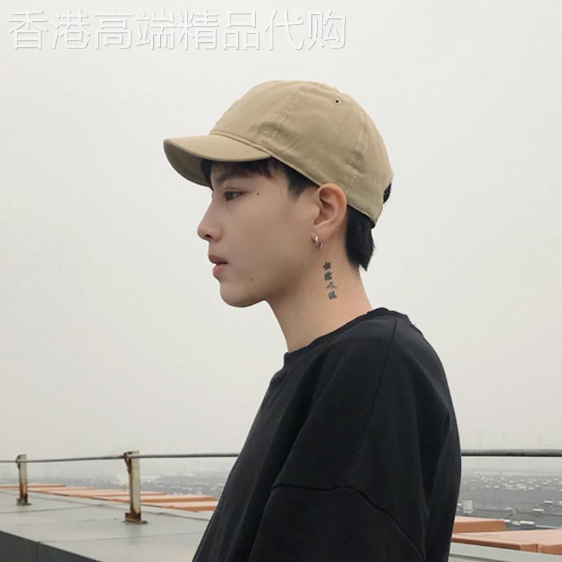 代购短檐帽纯色帽子美式复古男潮牌情侣软顶网眼透气棒球帽男鸭舌