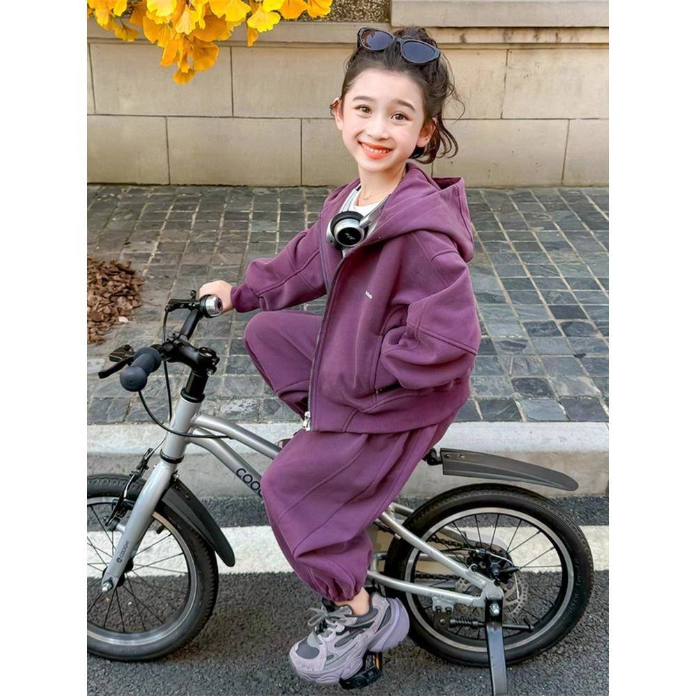 意大利TTIT女童春装套装儿童开衫卫衣时髦运动两件套宝宝春秋衣服