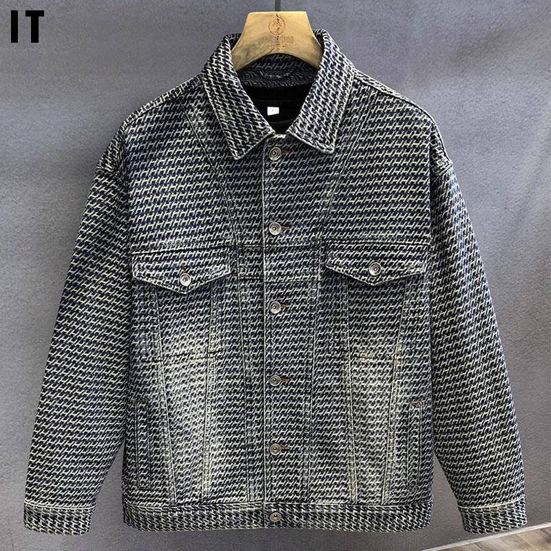 Madness Mdns Clot余文乐香港覆古水洗牛仔外套男宽松工装夹克潮