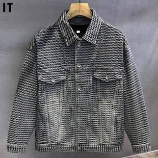 Madness Mdns Clot余文乐香港覆古水洗牛仔外套男宽松工装夹克潮