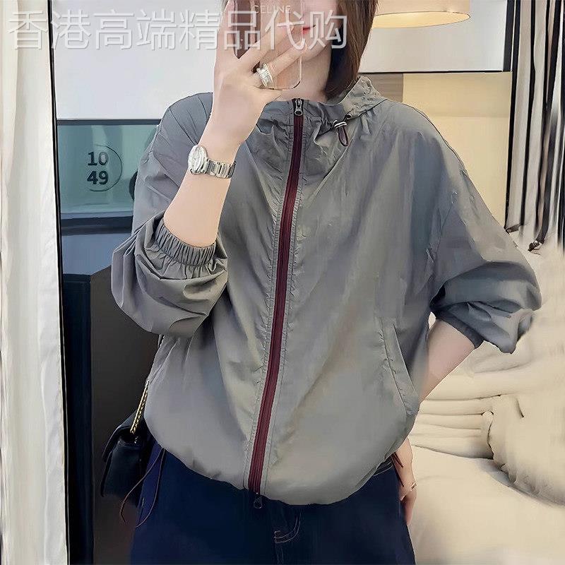 防晒衣女士夏季薄款2026新款韩版宽松小个子连帽空调开衫外套上衣