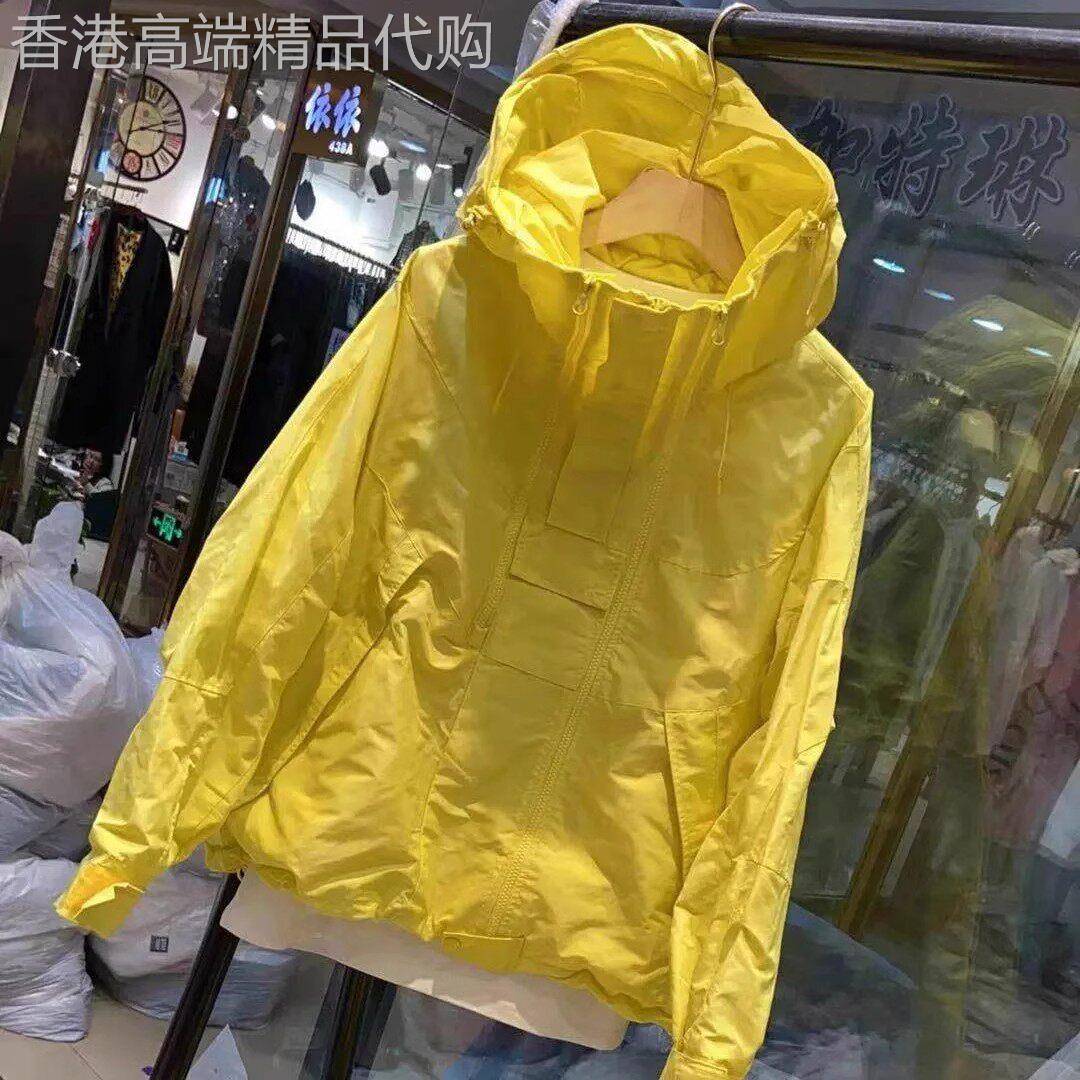 港风复古连帽开衫冲锋服防晒服男夏季户外宽松休闲运动防晒衣外套