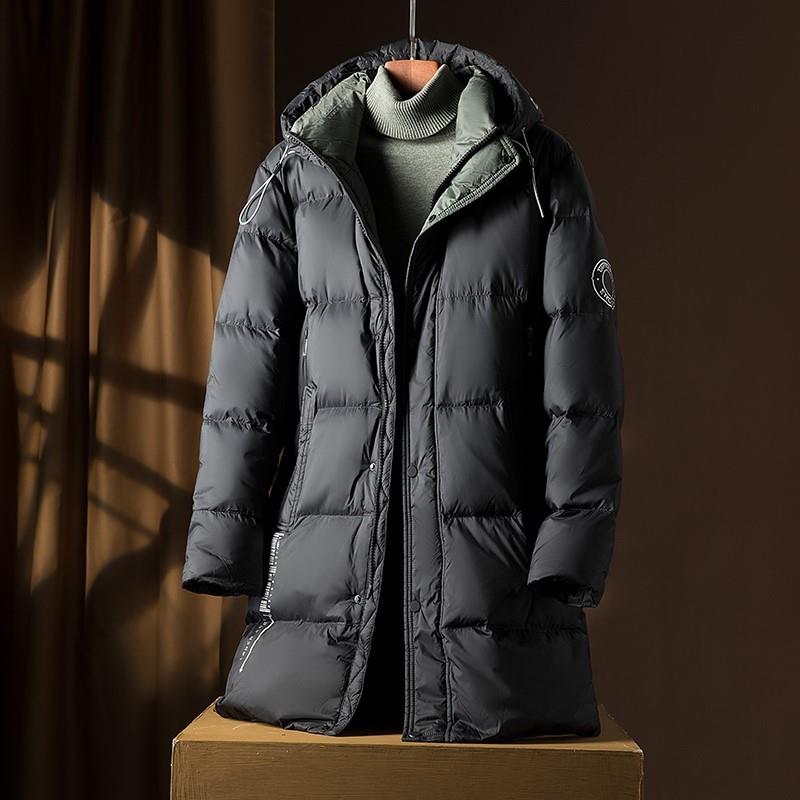 天花板级！俄罗斯~大朵鹅绒羽绒服男冬季中长款加厚保暖防寒外套