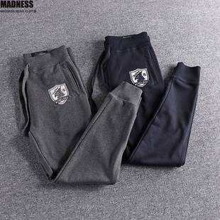 Madness Mdns Clot春秋新款男士运动裤宽松休闲卫裤毛圈束脚裤子