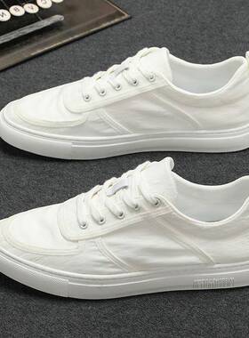 〖MessContiy Tsmr〗好脚感会说话~透气帆布小白鞋男时尚百搭板鞋