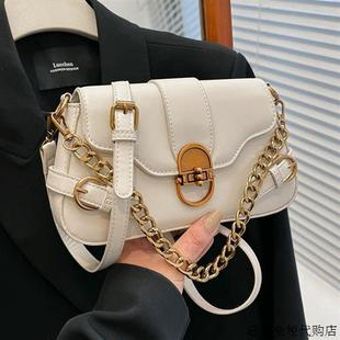 法国MKBM简约时尚 百搭小方包高级感斜挎包 韩版 链条手提包包女新款