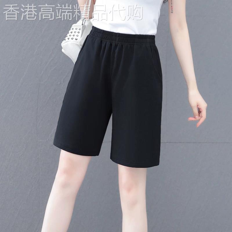 新款运动五分裤女2026夏季薄款胖mm大尺码宽裤宽松显瘦直筒中年裤