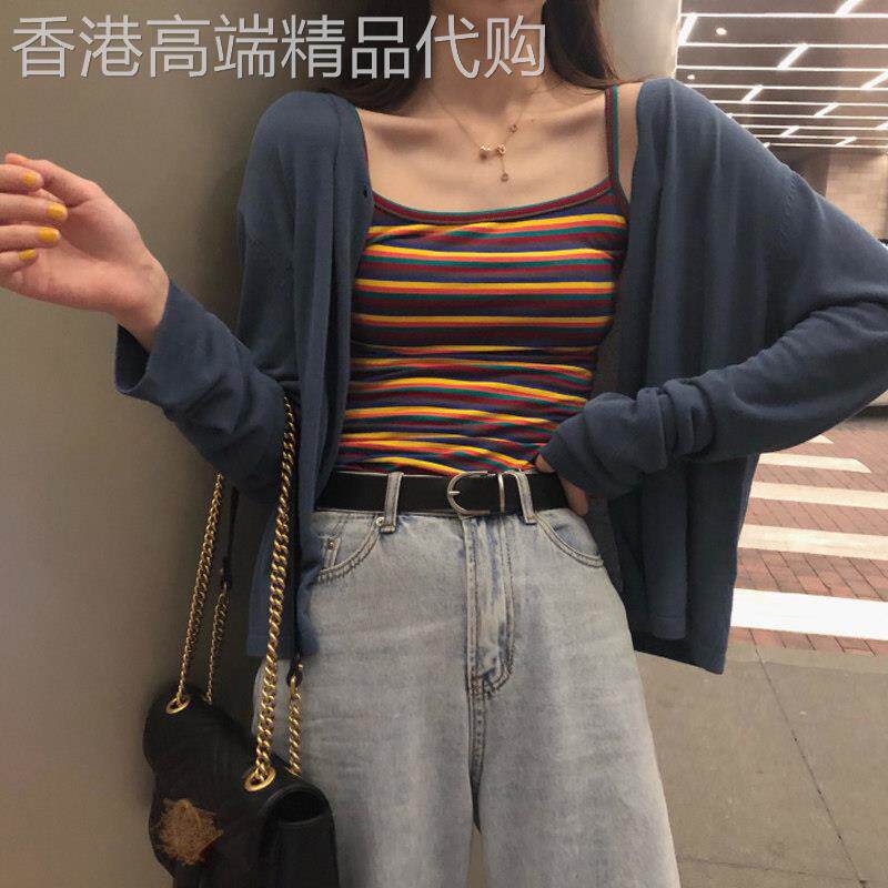 外搭开衫女2026夏季薄款冰丝针织防晒衣长袖小披肩外套上衣ins潮