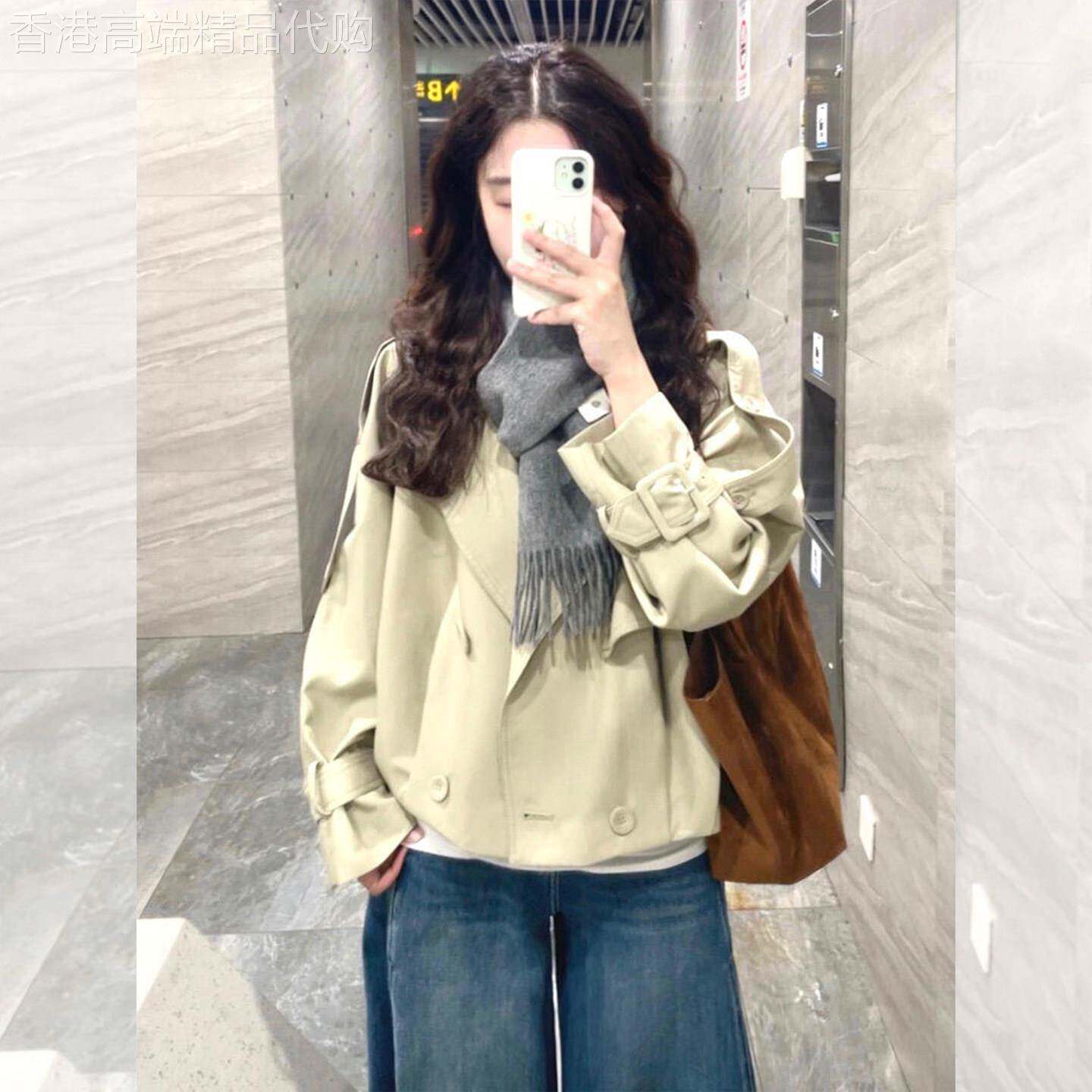 2026新款今年流行爆款卡其色风衣小个子版型好的短款休闲外套女款