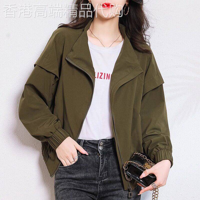 2025春新款夹克时尚小个子棒球服韩版休闲 短款宽松外套女夹克衫