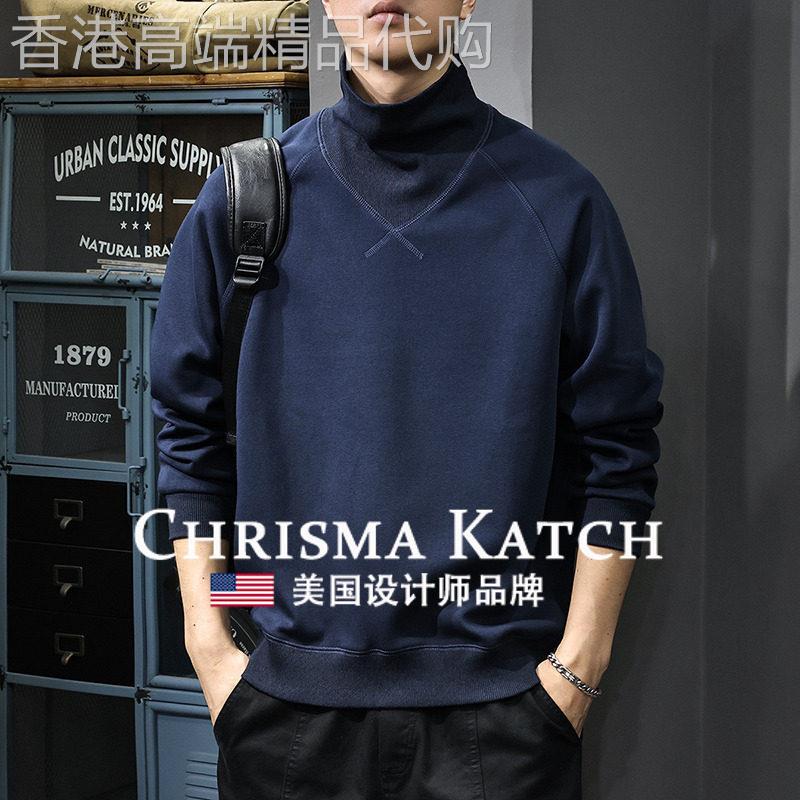 出口美国?Chrisma Katch~美式潮牌运动长袖t恤宽松内搭打底衫