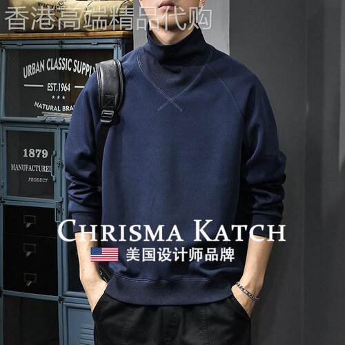 出口美国?Chrisma Katch~美式潮牌运动长袖t恤宽松内搭打底衫