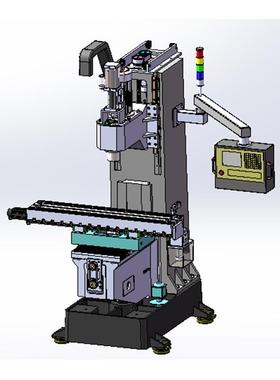 数控炮塔加工中心3D图纸 E242 非标自动化机械3D素材CAD