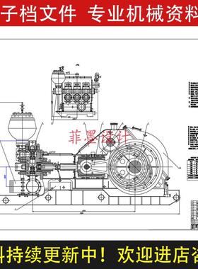 3NB1300钻井泥浆泵动力端机械设计课程说明书CAD图纸C20636CAD