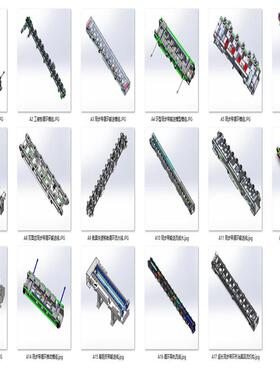 同步带循环输送型模组案例17套合集A534  3D图纸 机械设计素材CAD