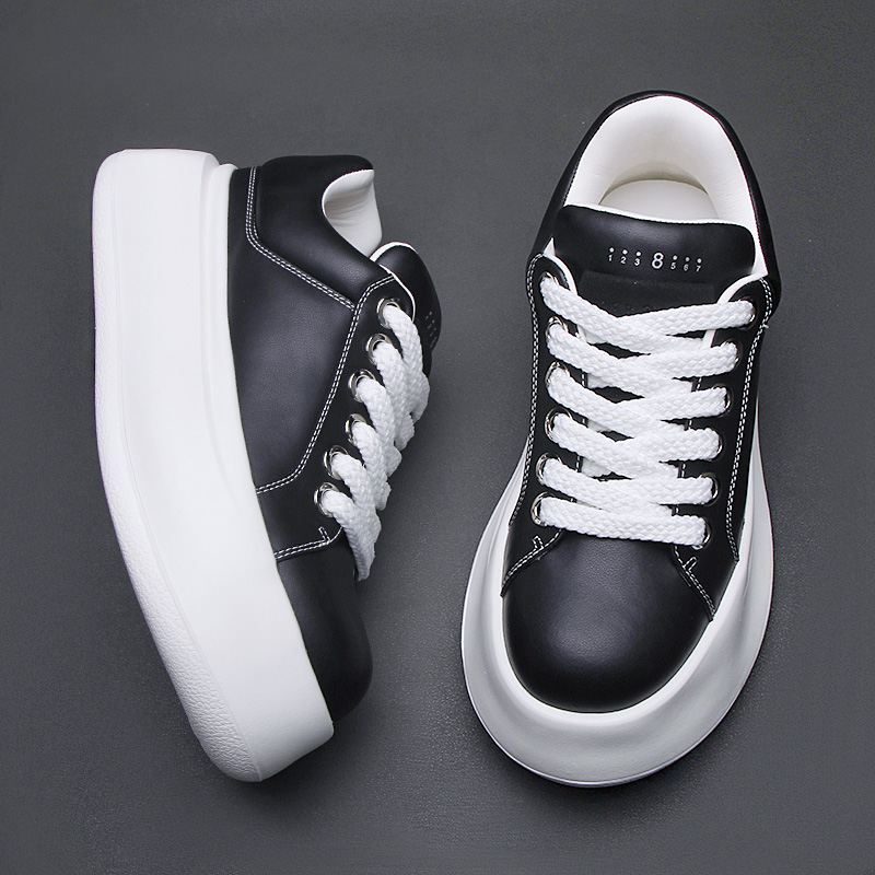 百搭运动休闲鞋厚底松糕面包鞋男