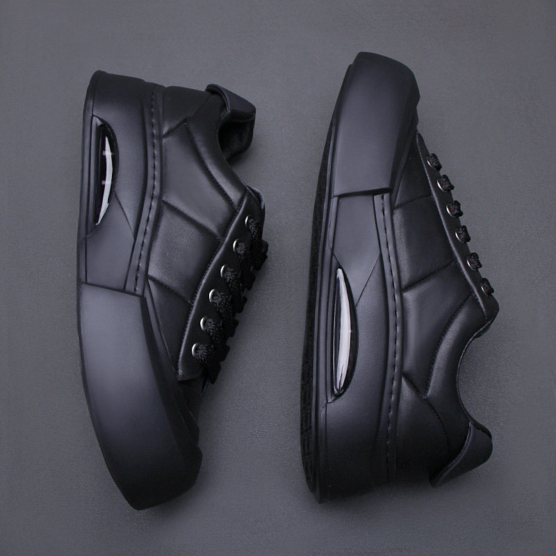 欧洲站牛皮板鞋男鞋舒适大头面包鞋潮流松糕鞋休闲低帮鞋气垫潮鞋,流行男鞋,休闲板鞋,淘宝优惠券,粉丝福利购,淘宝优惠卷