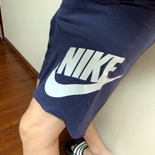 Nike耐克男子夏季休闲运动纯棉大LOGO五分短裤AR2376 AT5268 010