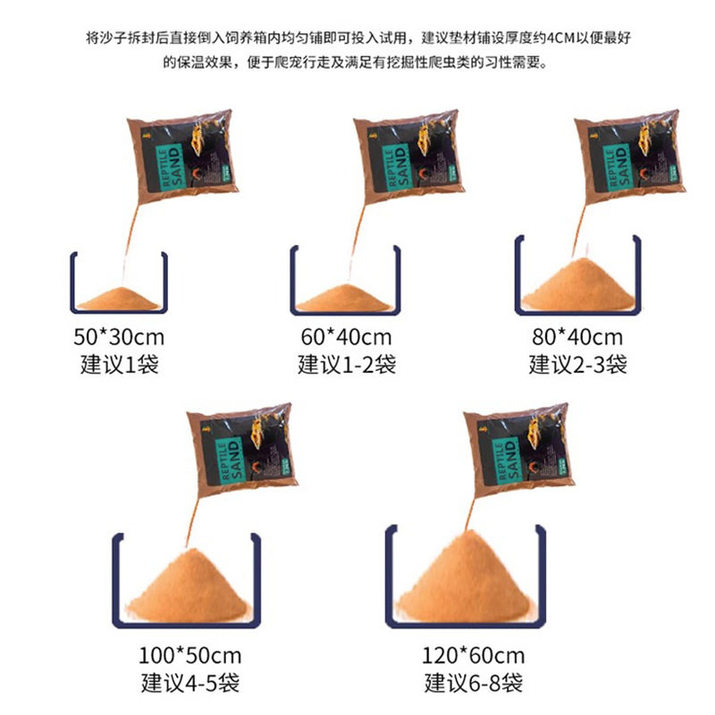 爬虫钙沙爬宠垫材鬃狮蜥蜴守宫蝎子陆龟蛇饲养用品沙漠造景装饰沙