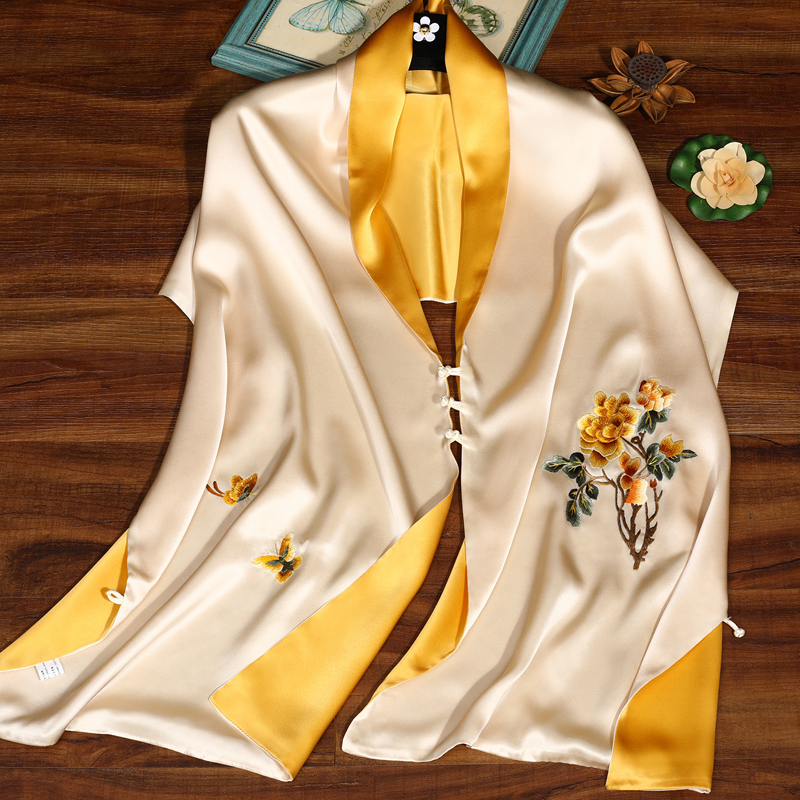 真丝旗袍披肩女春秋中式礼服外搭高端丝巾妈妈时尚披风围巾两用,服饰配件/皮带/帽子/围巾,围巾/丝巾/披肩,淘宝优惠券,粉丝福利购,淘宝优惠卷
