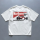 男款 1988摩纳哥站F1赛车复古印花T恤夏季 圆领纯棉短袖 ins宽松百搭