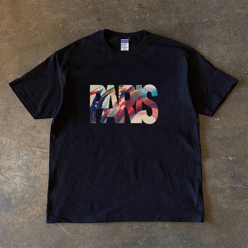 260g重磅不透t恤男短袖夏季纯棉圆领潮流时尚印花透气衣服男款