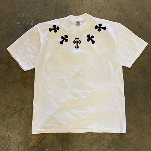 圆领短袖 印花t恤夏季 男宽松 260g重磅不透潮流个性 JSC{纯棉时代}