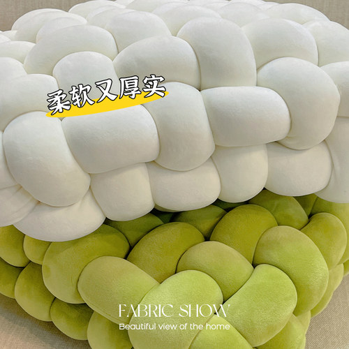 ins沙发靠枕编织沙发坐垫