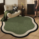 圆形地毯客厅法式 复古防水脚垫电脑椅卧室异形梳妆台茶几沙发地垫