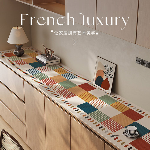 美式餐边柜电视柜台面保护垫