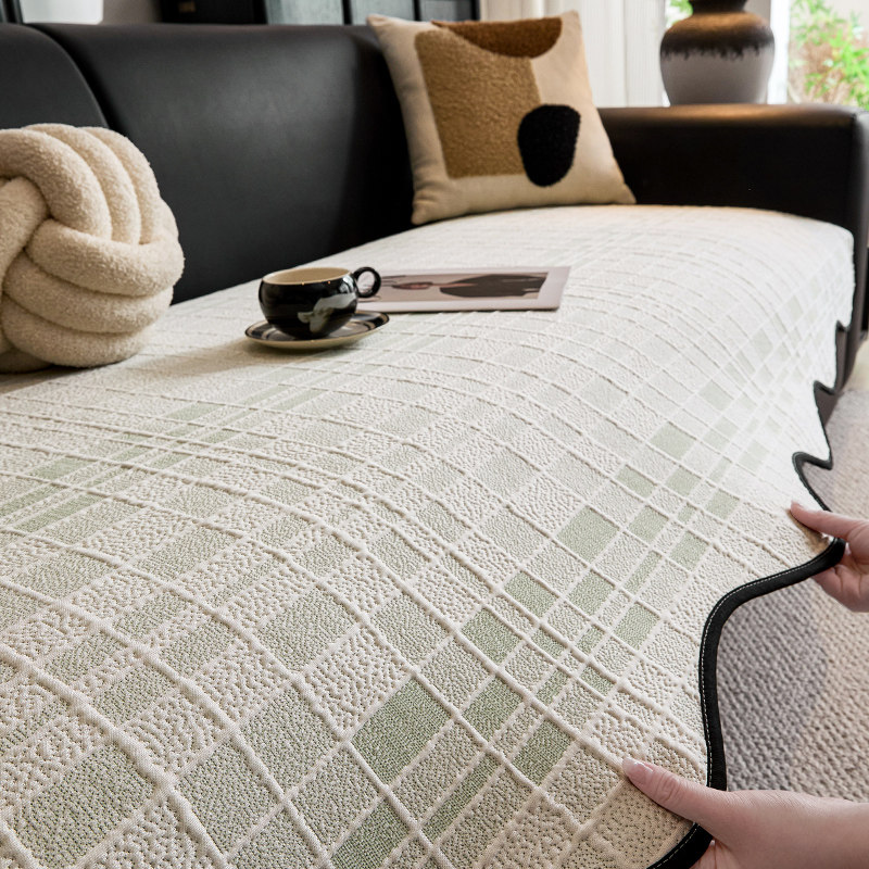 2026新款夏季冰丝凉感沙发垫盖布固定防滑凉席垫夏天用直排坐垫子