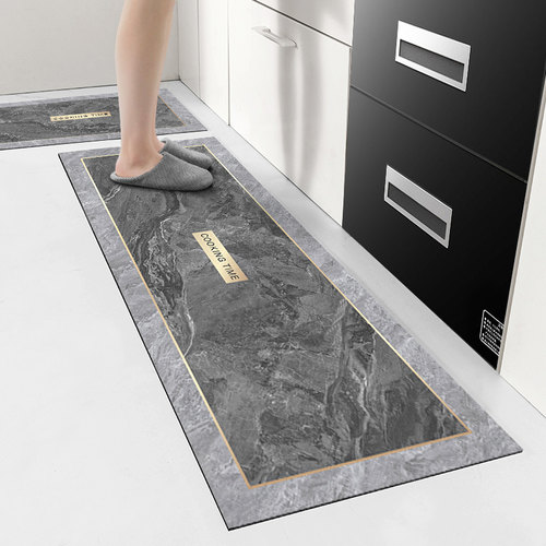 大理石巨耐脏厨房地垫吸水防滑