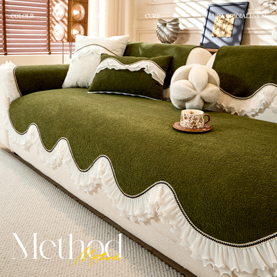 【法式复古】雪尼尔防滑沙发垫