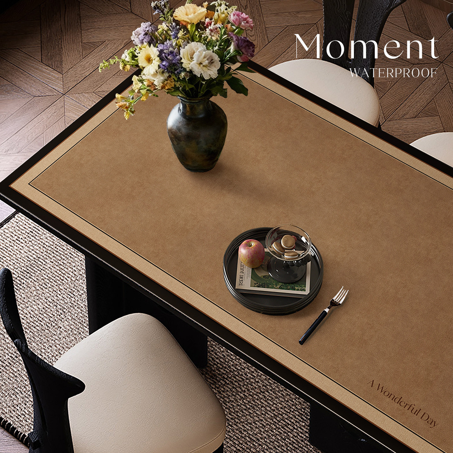 法式复古餐桌垫轻奢高级感茶几桌布免洗防水防油防烫桌面保护垫子,居家布艺,桌布,淘宝优惠券,粉丝福利购,淘宝优惠卷