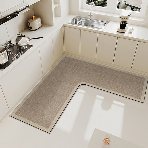 厨房地垫l型专用防油防滑地毯