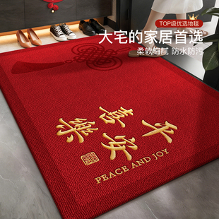 2026新款高端入户门地垫家用门口喜庆红色防滑垫门外乔迁专用垫子