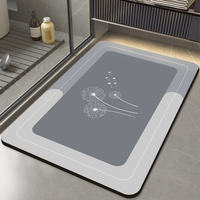 Diatom mud bathroom quick-drying floor mat, water-absorbing and anti-slip foot mat at the door of the bathroom and washroom, anti-drop carpet for the toilet thumbnail 4
