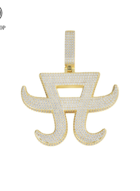 欧美嘻哈风AYU同款男女A吊坠项链