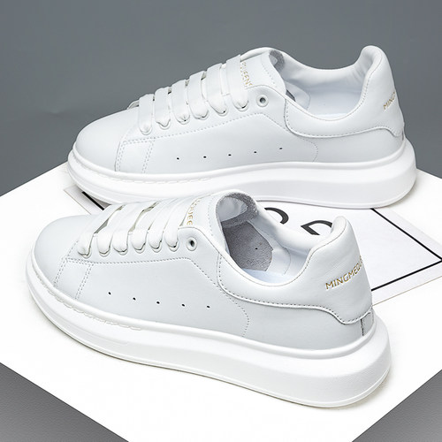 纯白小白鞋男女增高情侣休闲板鞋