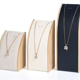 New solid wood necklace display stand jewelry rack pendant h