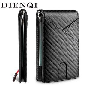 Carbon Fiber Rfid Slim Card Luxury Wallet Money Bag Mens Wa