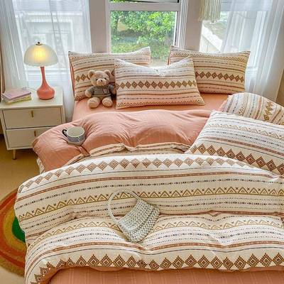 Quilt Bedsheet Bedcovers Duvet Sheets Bed Set Bedding Cover