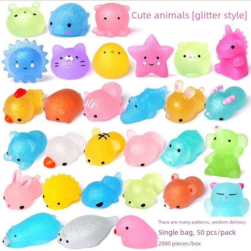 Squshy Toy Cute Anmal Antstress Ball Squeeze Moch Rsng