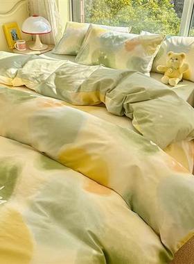 4 pcs bedL9X2HqW5 sheets set beddings cotton flat sheet pill