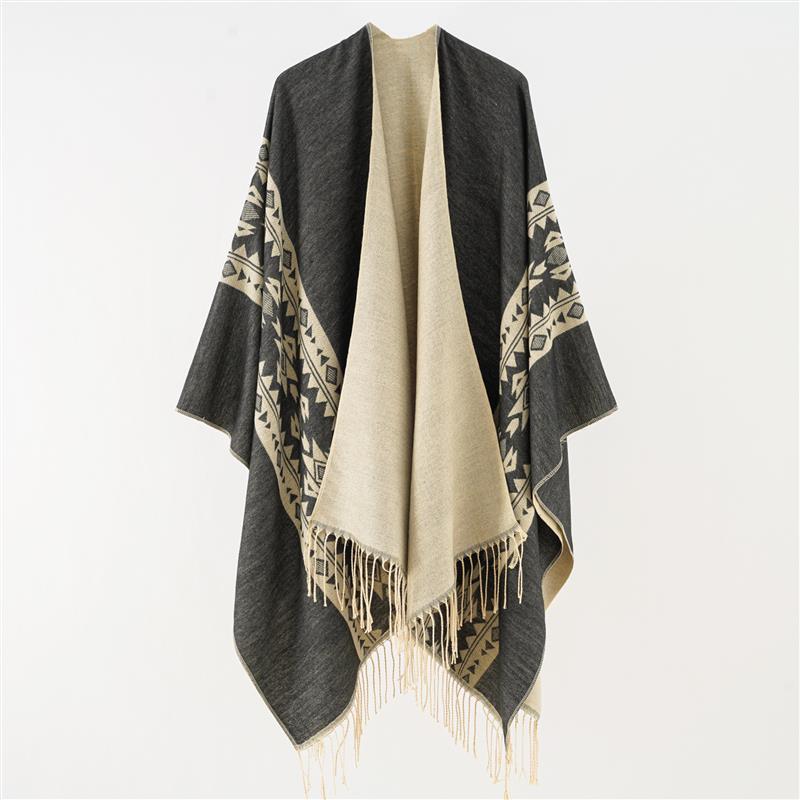 Street scarf thickened shawl cape 双面拍照空调房欧美大披肩