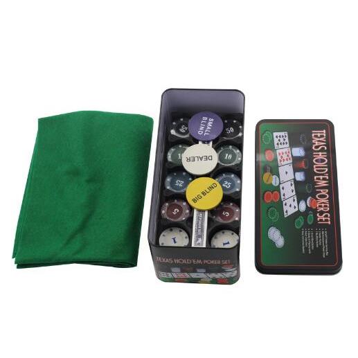 texas hold'em poker chip set 200 pcs layout card shuffler
